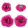 Flores de Rosa Grandes Simuladas, Cabeças de Flores Multicoloridas, Acessórios Feitos à Mão, Caixa de Doces para Casamento, Embalagem de Lembrancinha, Materiais Florais