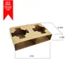 Papel Kraft con soporte para vaso de té con leche soporte para vaso de café desechable 2 a 4 a base de embalaje de cartón corrugado fábrica venta al por mayor
