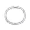 Comercio exterior transfronterizo, novedad, collar de pulsera de acero de titanio con diamantes de lujo ligeros y ligeros para mujer, joyería de alta gama que combina con todo.