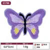 Fábrica de Bordados Foshan Venta al por Mayor Parches Bordados Clásicos de Mariposas para Ropa de Mujer, Pinzas para el Cabello de Mariposa, Parches Hechos a Mano para DIY