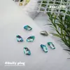 Joias de Nail Art Novos Smurfs Fundo Pontiagudo Forma Especial Cristal Super Brilhante Banhado Azul Lago Coração Torto Diamante para Nail Art Acessórios