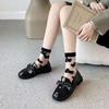 Celebridad de Internet Estilo Británico Plano jk Uniforme Zapatos de Cuero Mujer 23 Verano Nueva Llegada Lazo Combinan con Todo Zapatos de Frijol Tendencia Zapatos Individuales