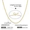 Wanxing Conjunto de Joyería para Mujer Cadena y Pulsera de Acero Inoxidable Chapado en Oro de 18K Estilo Simple Multiestilo Europeo y Americano Venta al por mayor Transfronteriza