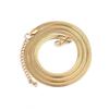 Colar de corrente cobra osso de aço inoxidável Moda transfronteiriça europeia e americana corrente simples clavícula feminina colar de aço titânio banhado a ouro 18K