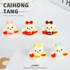 Resina Creativa KFC Oso Lindo Figura Pequeños Accesorios Decoración Escritorio Computadora Dibujos Animados Adorno DIY Materiales Venta al por Mayor
