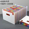 Bolsa Sanfonada de Grande Capacidade com 72 Camadas Pasta Multicamadas A4 Bolsa de Armazenamento para Inserir Organização e Classificação de Documentos Clipe para Prova de Aluno