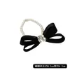 Elegante Lazo Rosa con Perlas de Doble Uso para el Cabello, Lujoso Accesorio para Cola de Caballo Alta y Moño para Niñas