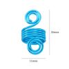 Qk170 Anillo de Aluminio de Hierro para Extensiones de Cabello Trenzas Rastas Accesorios de Joyería de Aleación de Zinc DIY Suministro Directo de Fábrica Colgante