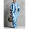 Sitio Independiente Transfronterizo Europeo y Americano de Amazon 2026 Primavera/Verano Camisa de Murciélago Suelta Casual Moda Vestido Falso