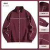 Sudadera con cremallera y cuello alto para hombre, estilo primavera y otoño, chaqueta holgada de bloques de color, chaqueta casual deportiva, personalizable, unisex