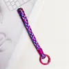 Novo Pingente de Corda Trançada Colorida Estilo Ins Chaveiro Tecido à Mão Estilo Dopamina Acessório de Casal