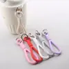 Taza de Agua Simple de Colores con Cordón de Silicona Cordón para Teléfono Móvil Llavero Correa Universal Llavero Creativo para Llaves de Coche