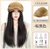 Gorro para peluca Koni para mujer, estilo todo en uno, nueva peluca retro con gorra delantera 2026 para uso diario, peluca de pelo largo liso