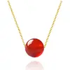 Colar de prata s925 feminino Pérola Zhao Liying mesma joia corrente clavícula ano do porco contas giratórias pedra natural joias de prata