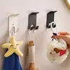 Gancho Adhesivo Fuerte de Acero Inoxidable Sin Taladro Montaje en Pared Gancho de Carga Cocina Baño Detrás de la Puerta Gancho Adhesivo Metálico Adicional Venta al por Mayor