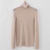 Hengjia Qy2026 Nova Coleção de Primavera 100% Lã Gola Alta Suéter Camada Base Feminino Quente Slim Fit Roupa Íntima