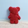 Cuadrado de Toalla Oso Pequeño Toalla Cuadrada Souvenir Celebración de Boda Dulce Rojo Día Nacional de los Niños Festival de Medio Otoño Regalo Pequeño Material de Coral