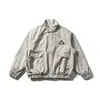 Feita para durar Primavera e Outono Tendência Japonesa Retrô Roupa de Trabalho Jaqueta com Gola Alta Masculina Solta Versátil Outerwear Jk11