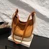 Bolsa de ombro feminina, nova moda outono e inverno 2024, bolsa transversal, fosca, grande capacidade, bolsa tote, bolsa feminina