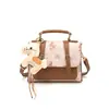 Bolso Cruzado de Moda Elegante 2026, Bolso de Mujer Estilo Universitario Británico Retro, Bolso de Mano Cuadrado Pequeño de Patchwork de Moda