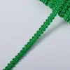 Venta directa del fabricante, suministro en stock de ribete de borde de ciempiés de seda de baja elasticidad de 0,8 cm con hilo dorado y plateado, encaje de color sólido para accesorios de indumentaria y textiles para el hogar