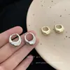 Pendientes de Anillo Fríos Elegantes para Mujer Otoño e Invierno Diseño de Nicho Pendientes Elegantes de Moda Lujo Ligero Accesorios para Orejas de Gama Alta