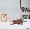 Cesta Tejida de Mimbre Sintético para Frutas y Sándwiches, Cesta para Pan Estilo Japonés, Cesta para Panecillos al Vapor, Cesta de Almacenamiento para el Hogar en la Sala de Estar, Bandeja de Mimbre con Doble Asa