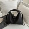 Bolso de mano para mujer, de gran capacidad, estilo nuevo 2024, bolso bandolera de hombro de tres usos, bolso de tela texturizada, mochila
