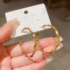 Pendientes de Aro Geométricos con Estilo y Diseño de Alta Gama, Versátiles y Modernos, Populares para el Trayecto al Trabajo, Pendientes de Estilo Minimalista