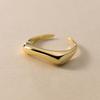 Anillo para mujer estilo coreano nicho irregular brillante anillo abierto de arco redondo temperamento de alta gama joyería al por mayor