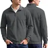 Sudadera deportiva con cuello alto de jacquard texturizado para hombre, importación TK estilo americano, primavera y otoño, con bolsillo con cremallera
