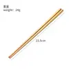 Palillos de Titanio Puro con Diseño de Flor de Hielo de Cristal, Vajilla de Titanio para Uso Doméstico, Palillos Coloridos de Longitud Completa, Resistentes a Altas Temperaturas, Palillos Antideslizantes de Gama Alta, Juego en Caja de Regalo