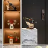 Ping An Xile cabaça decoração de armazenamento alto padrão luxo leve entrada sala de estar decoração de arte criativa armazenamento de chaves