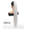 Peluca de Cola de Caballo Larga de Velcro 85CM Cabello Largo Recto de Mujer Envoltura para el Cabello Extensión y Rizamiento Cabello Falso de Simulación Natural Cola de Caballo Falsa