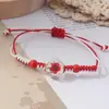 Flores secas, flores preservadas, pulseira de flor de pessegueiro e gipsofila, flores em cordão de cera bicolor colorido de vidro, joias para transmissão ao vivo transfronteiriça atacado