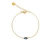 Pulseira de diamante azul Klein francesa feminina verão ins design de nicho moderno cristal de alta qualidade ultrafino