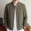 Nueva chaqueta impermeable casual de negocios para hombre de principios de otoño 2026 chaqueta de estilo old money de otoño con cuello de béisbol para hombre