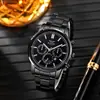 Reloj Transfronterizo Reloj de Cuarzo Más Vendido Venta al por Mayor Aleación Reloj de Negocios para Hombre Reloj con Correa de Acero Reloj de Moda con Calendario Hombres