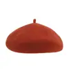 Boina de Color Sólido para Niños Lana para Mujer Todo Fósforo Otoño e Invierno Sombrero de Pintor Padre-Hijo para Niña Sombrero de Lana Sombrero de Lana