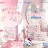 Toallitas Húmedas Kt Cat Oficial Sanrio Agua Pura Portátil Paquete Grande Engrosadas y Ampliadas Resistentes al Desgarro