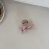 Presilha de Cabelo Simples com Laço de Tela Estilo Floresta para Mulheres, Prendedor de Cabelo Tipo Pinça para Meio Preso na Parte de Trás da Cabeça, Pinça de Cabelo Elegante com Toque de Luxo, Presilha Tubarão