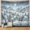 Feliz Navidad Fondo de decoración navideña tela sala de estar dormitorio tapiz ambiente festivo tela colgante transfronteriza