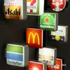 Mini brinquedo luminoso modelo Tirano adesivo magnético de geladeira para chá placa de caixa de luz loja de conveniência café estilo americano miniatura