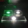 Cristal redondo LED base da lâmpada atacado artesanato de vidro ornamentos exibir recarregável colorido suporte da lâmpada