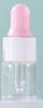 Botella de vidrio transparente con gotero de 1 ml, 2 ml, 3 ml y 5 ml, disponible en stock transfronterizo, para aceite esencial, muestra de aceite esencial, embotellado de prueba.