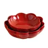 Plato Grande de Frutas Rojas, Bol Festivo para Frutas Navideñas, Suministros para Bodas del Hogar, Bocadillos, Nueces, Caja de Dulces, Mudanza a una Casa Nueva
