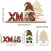Enfeites de Mesa de Madeira Tridimensionais de Natal DIY Destacáveis Presentes Criativos Suprimentos para Decoração de Festa de Natal Adereços