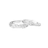 Anillo de pareja de fruta prohibida con diseño original en plata de ley. Anillo de pareja con diseño de nicho Mori. Nuevo anillo de apertura, regalo del Festival Tanabata.