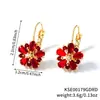 Pendientes de Zirconia de Colores Moxi Jewelry al por Mayor de Yunnan, Fabricante al por Mayor de Pendientes de Zirconia en Oro Rosa de Venta Caliente