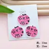 Nuevo Cuadros Botón Manzana Acrílico DIY Accesorios Funda de Teléfono Parche Adhesivo Crema Flor de Zapato Hebilla de Zapato Accesorios
